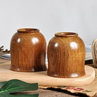 Prirodna šalica za kavu ručno rađeni sok drveni trupac boja drva šalica za mlijeko Staklena boca za čaj