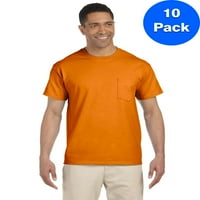 Muško pakiranje od 6 oz ultra tanka pamučna džepna majica
