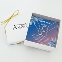 Anavia Unbiološka sestrinska poklon nakit, ogrlica za sestrinske sestre, poklon za najboljeg prijatelja sestre, poklon Big Little