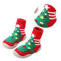 Čarape božićne dječje cipele Djeda Božićnjaka papuče za novorođenčad podni Božićni šetač za malu djecu dječje papuče