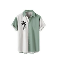 Muške tropske košulje s kratkim rukavima, Majica kratkih rukava, Muška ljetna moda, Ležerne košulje kratkih rukava u havajskom stilu,