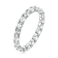 Dijamantni zaručnički prstenovi zlatne klase za žene u srebrnom prstenu od srebra u srebrnom prstenu od cirkona izvrsni jednostavni