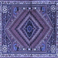 Tvrtka alt strojno pere tradicionalne prostirke za sobe u Perzijskom plavom kvadratnom presjeku, kvadrat 4'