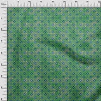 Jednokratna pamučna tkanina u zelenoj boji, Pribor za prošivanje U Stilu batika, tiskana tkanina za šivanje širine dvorišta