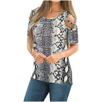 Ljetna Ženska majica s kratkim rukavima s kratkim rukavima S naramenicama s ramena majice s bluzama za žene