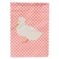 7857 ružičasta Karirana zastava patke s grebenom, veličina kuće velika, višebojna