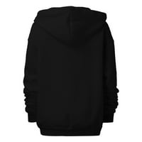 Majice s patentnim zatvaračem za žene, ženske Ležerne Duge Ležerne donje jakne za žene s džepovima, kapuljače s kapuljačom, pulover,