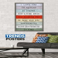 Ljubavni jezik-Volim te zidni poster, 22.375 34