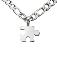 Anavia Tiny Puzzle Par ogrlica - Poklon za obljetnicu za dečka - najbolji prijatelji BFF poklon - nakit od nehrđajućeg čelika s poklonom
