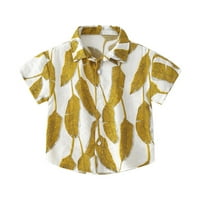 Dječja odjeća za djevojčice proljeće-ljeto majice kratkih rukava s ovratnikom s printom ljetni vrhovi