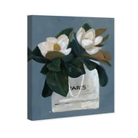 Studio za cvjetnu i botaničku umjetnost dragocjeni poklon zidni otisci na platnu-Bijela, zelena