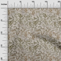 Pamučni poplin od svijetlosmeđe tkanine pribor za poplun u azijskom baroknom stilu tkanina za šivanje s otiskom širine dvorišta