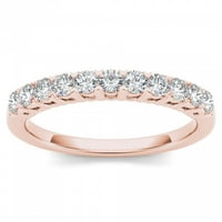 Zaručnički prsten od ružičastog zlata od 10 karata s dijamantom od 38 karata