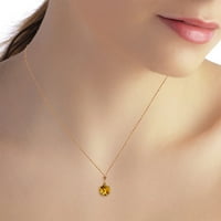 14.14 ružičasta zlatna ogrlica od prirodnog Citrina