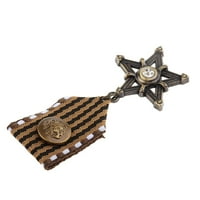 Medalja uniforme, broševi s privjescima u stilu strippunka, gotička zvijezda, broš značke