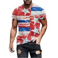 Muška majica s domoljubnom zastavom Amerike, majice s američkom zastavom za muškarce