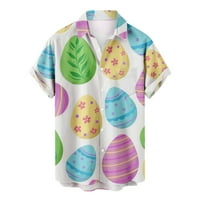 Muška majica nova za Uskrs, ležerna majica sa slatkim printom, proljetna Meka Bluza, proljetni vrhovi, ležerna majica s izrezom i