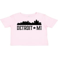 Originalna majica s prikazom obrisa Detroita i Michigana kao poklon za mlađeg dječaka ili djevojčicu