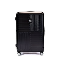 Kofer na kotačima s uvlačivim Okretačem, kruto kućište od ABS-a, okomito, crno
