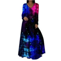 Ženska modna ležerna haljina s dugim rukavima s okruglim vratom s printom od 3 do 25 do 4487932