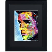 Elvis Presley Canvas Art by Dean Russo, Black Matte, Crni okvir