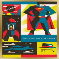 100. Godišnjica una - zidni Poster Supermana, uokviren 14.725 22.375