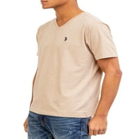 S. Polo ASN. Muška majica kratkih rukava s izrezom u obliku slova u obliku slova u