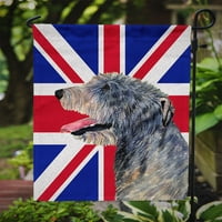 _4948 _ irski Vučjak s engleskim Union Jackom britanska zastava veličina zastave za vrt, veličina vrta