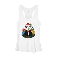 Ženska majica bez rukava U Stilu božićne pande sivog vrijeska-Botanika - dizajn iz