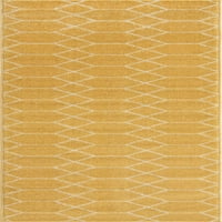 Jedinstveni tkalački stan Geometrijski Frizerski tepih od slonovače žute boje 2 ' 13 '1 trkač tradicionalna rešetka idealna je za