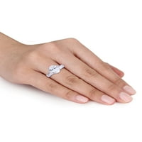 Zaručnički prsten od srebra od kubičnog cirkonija od 6 karata