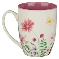 Posebna šalica za kavu za mame, Mama, uljepšavaš život, ljubičasto divlje cvijeće, inspirativna šalica za kavu za čaj za rođendan,