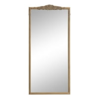 Zidno ogledalo 90 65 sjajno bijelo Vintage zidno ogledalo