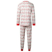Identične božićne pidžame za cijelu obitelj, božićne Muške bluze s tatinim printom, vrhovi i hlače, identični kompleti pidžame za