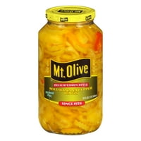 Nježni prstenovi paprike od banane u stilu Mountain Olive delicious, staklenka od tekućih unci